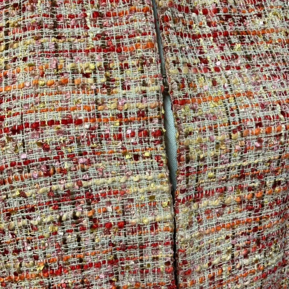 Chico's‎ Embellished Tweed Jacket Womens 12 Career Artsy Spring Career Preppy